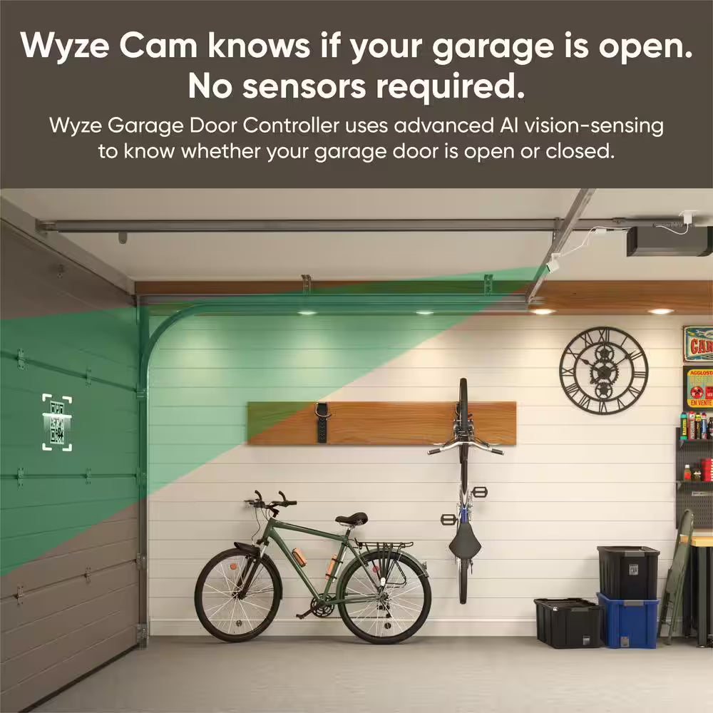Wired Garage Door Controller Home Security Camera (Starter Bundle)
