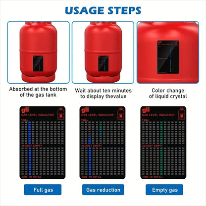 Gas Indicator Level Practical Propane Butane LPG Fuel Gas Tank Level Indicator for Home Kitchen Outdoor Use