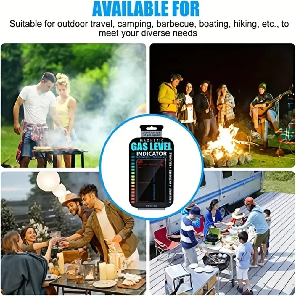 Gas Indicator Level Practical Propane Butane LPG Fuel Gas Tank Level Indicator for Home Kitchen Outdoor Use