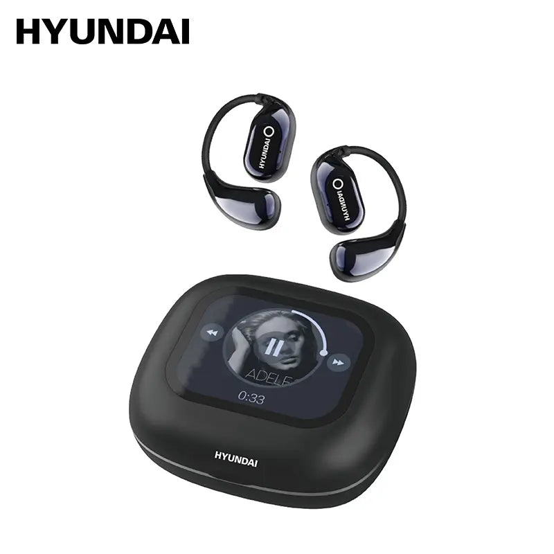 Experience the Future of Sound with Hyundai HY-Q18 Pro Bluetooth Wireless Earbuds - Touch Display, Translation Support, and Superior Noise Cancellation for Music & Calls