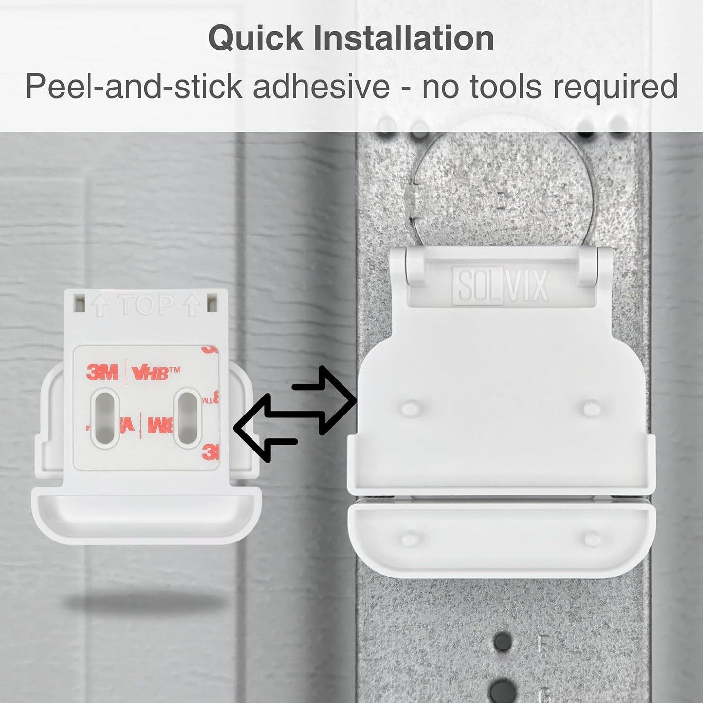 Garage Door Bracket for Ring Alarm Contact Sensors (2Nd Gen) - Sensor Not Included - Easy Installation Garage Door Security Accessory (2 Pack)