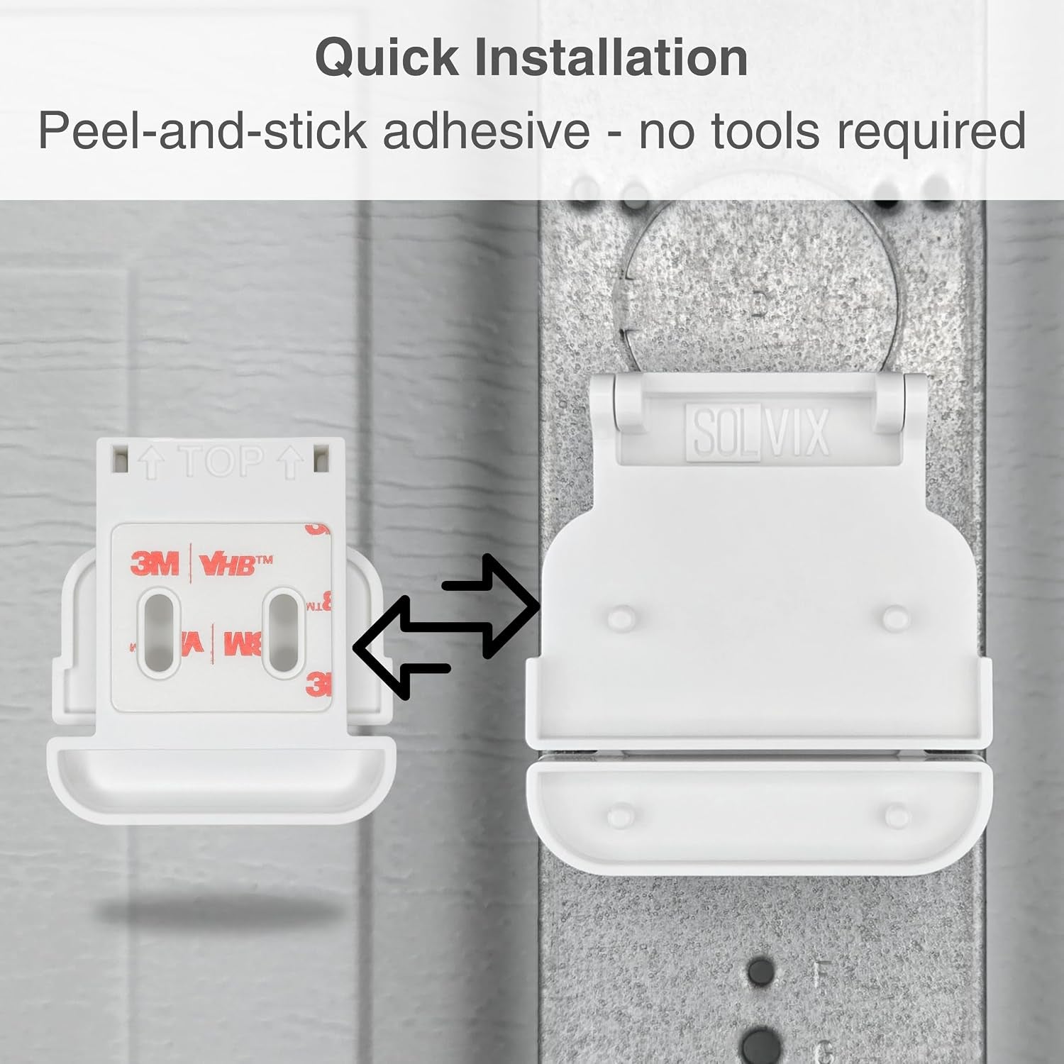 Garage Door Bracket for Ring Alarm Contact Sensors (2Nd Gen) - Sensor Not Included - Easy Installation Garage Door Security Accessory (2 Pack)