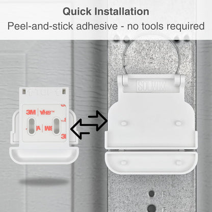 Garage Door Bracket for Ring Alarm Contact Sensors (2Nd Gen) - Sensor Not Included - Easy Installation Garage Door Security Accessory (2 Pack)
