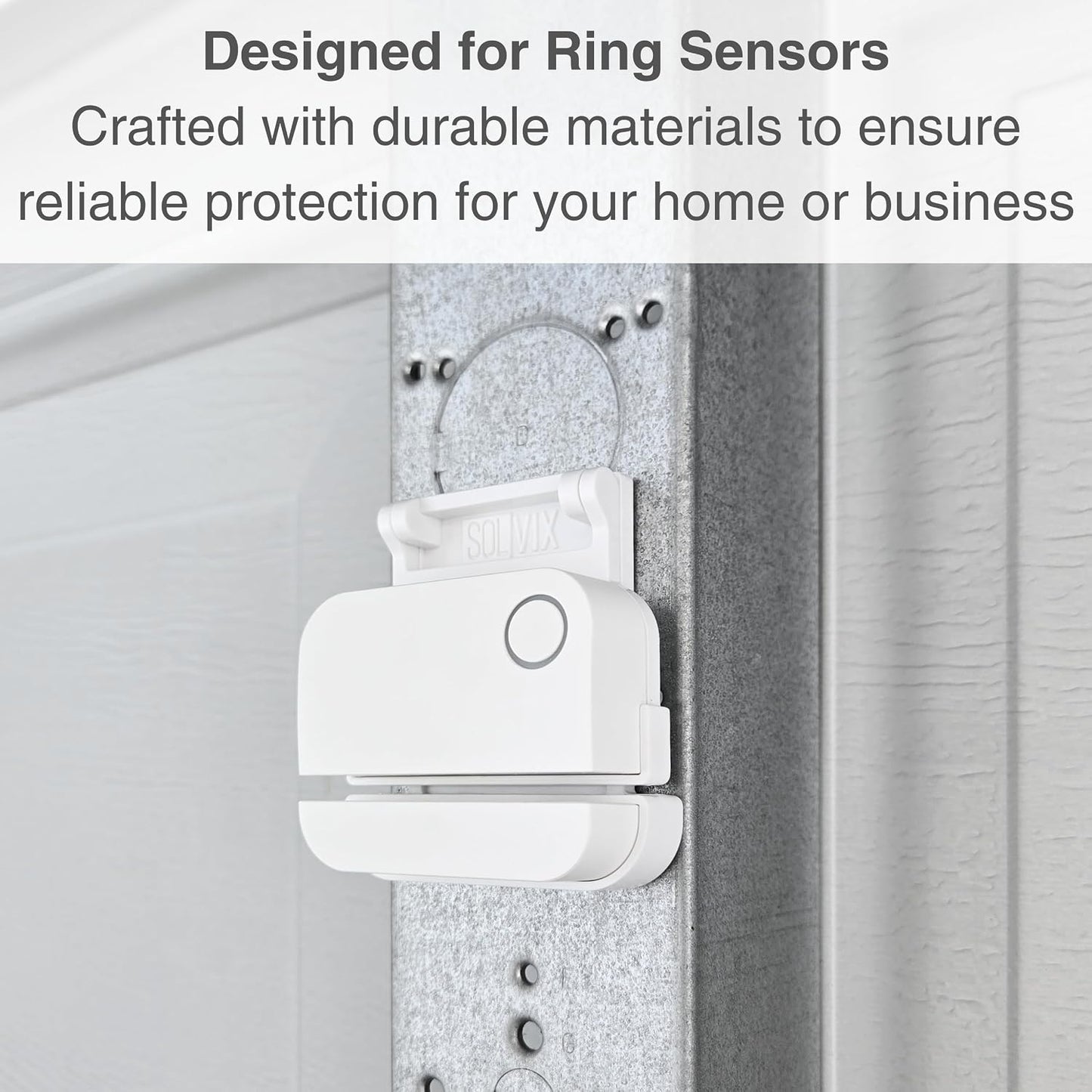 Garage Door Bracket for Ring Alarm Contact Sensors (2Nd Gen) - Sensor Not Included - Easy Installation Garage Door Security Accessory (2 Pack)