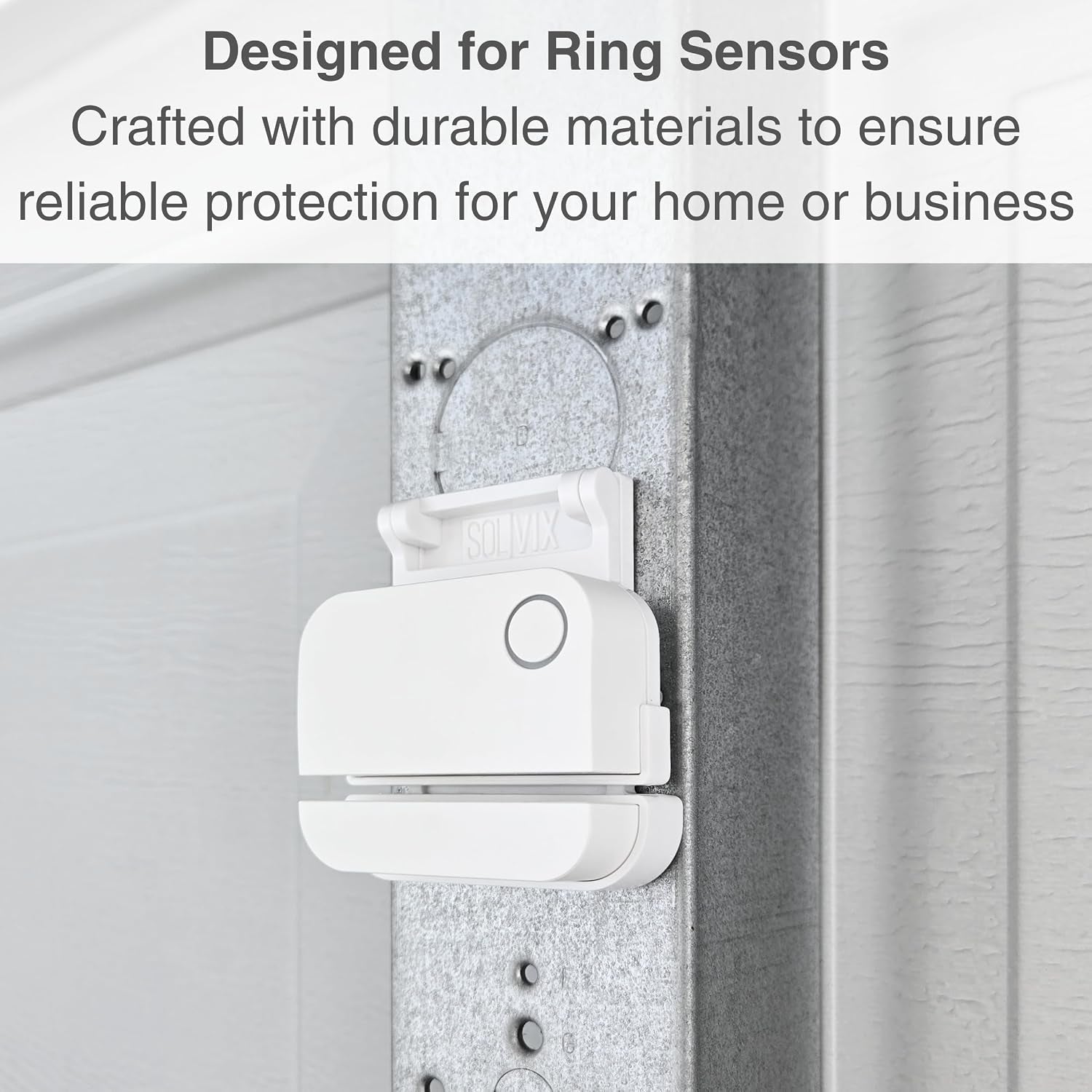 Garage Door Bracket for Ring Alarm Contact Sensors (2Nd Gen) - Sensor Not Included - Easy Installation Garage Door Security Accessory (2 Pack)