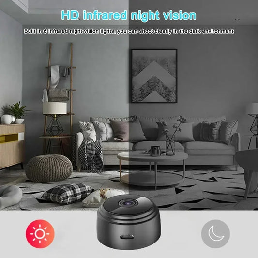 ​​A9 Mini Smart Security Camera HD 720P Wifi IP Home Monitor Remote Mobile App Surveillance Wireless Indoor Outdoor​​