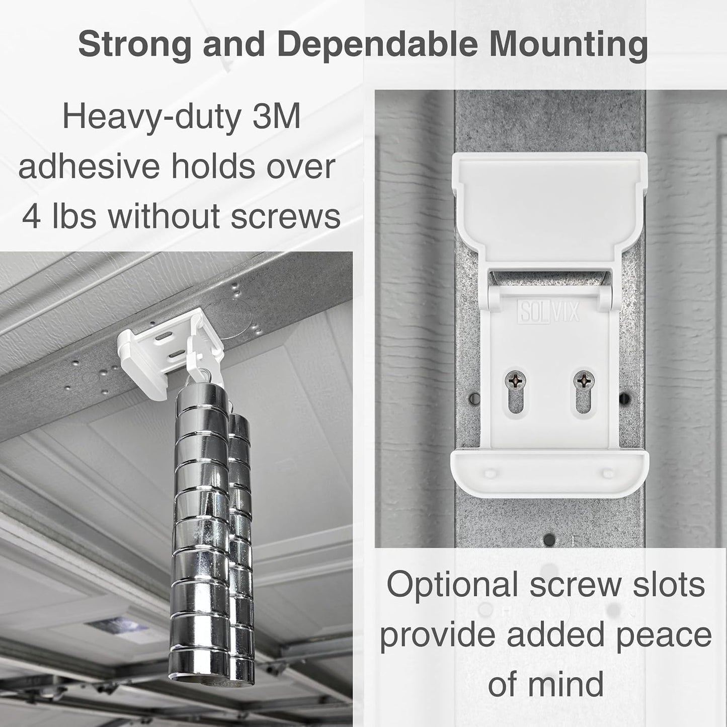 Garage Door Bracket for Ring Alarm Contact Sensors (2Nd Gen) - Sensor Not Included - Easy Installation Garage Door Security Accessory (2 Pack)