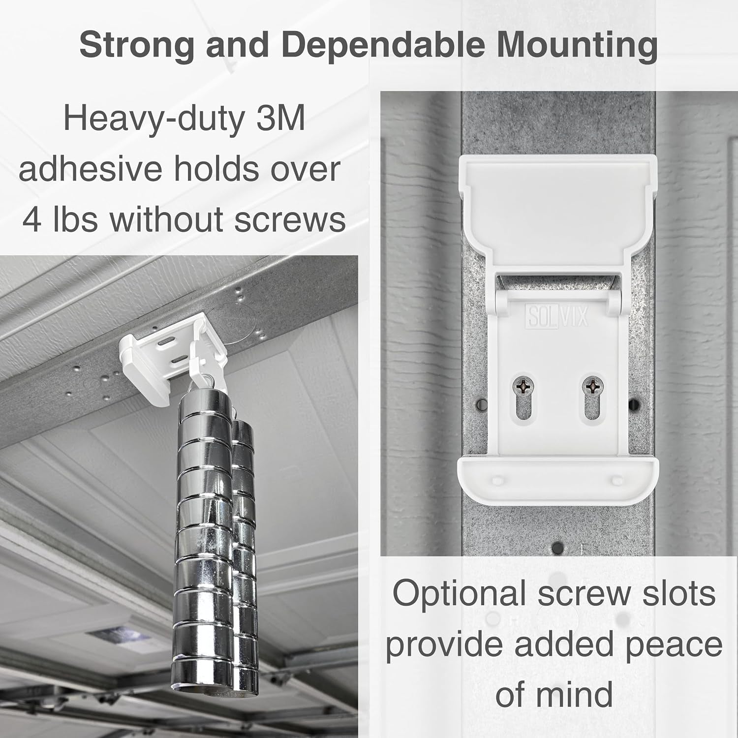 Garage Door Bracket for Ring Alarm Contact Sensors (2Nd Gen) - Sensor Not Included - Easy Installation Garage Door Security Accessory (2 Pack)