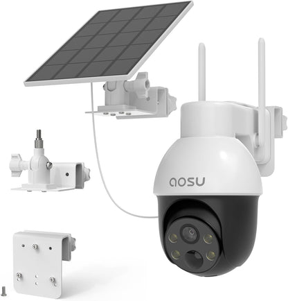 Gutter Mount Kits Compatible with AOSU Solar Security Cameras Wireless Outdoor(Solarcam D1 Se/Lite/Max) and Aosu Solar Panel(White)