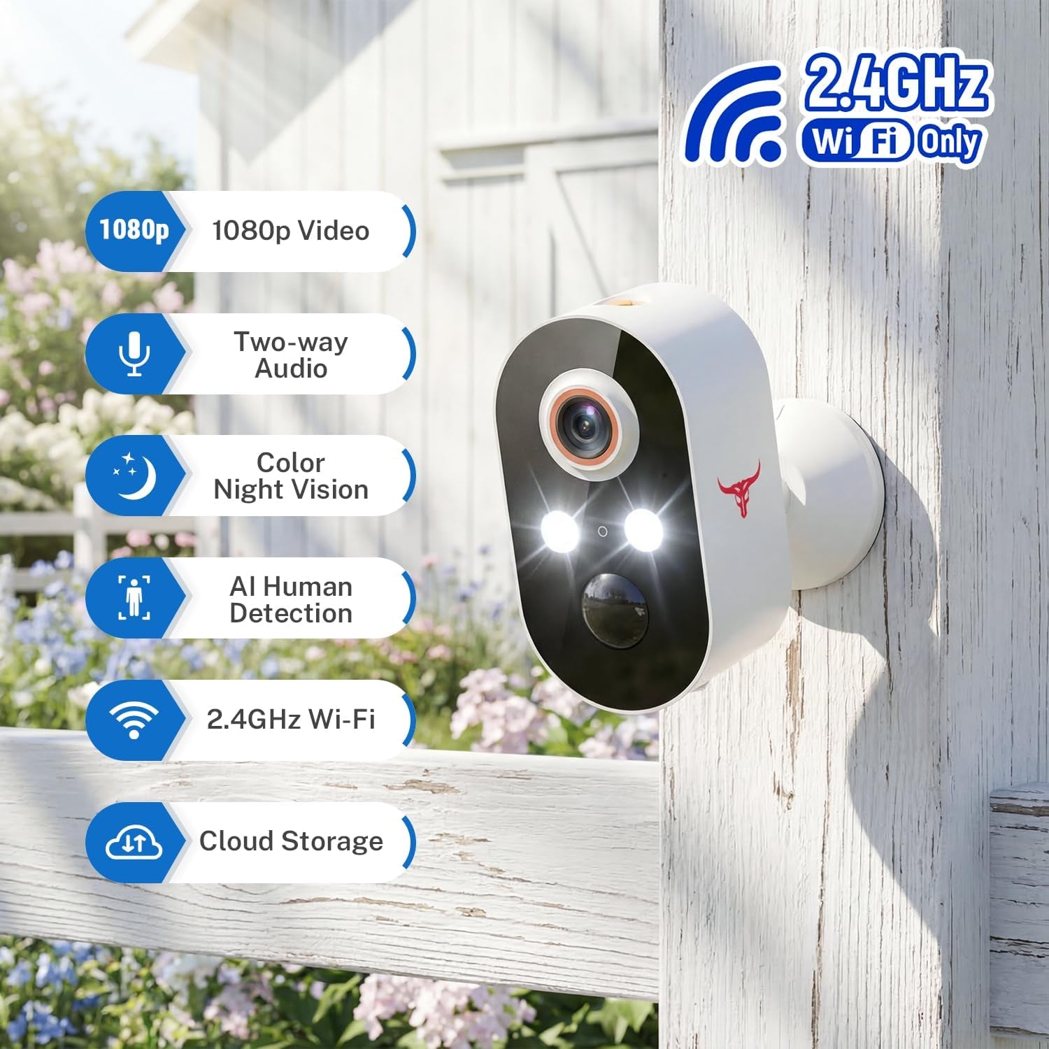 Security Cameras Wireless Outdoor, 1080P Battery Powered Camera