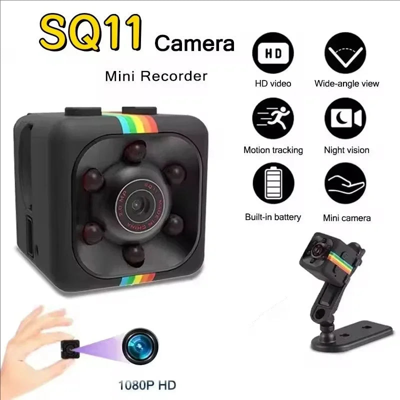 SQ11 1080P Mini Camera HD Micro Camera 30 Frame Action Video Camera Sports DV Outdoor Night Vision Support 128G