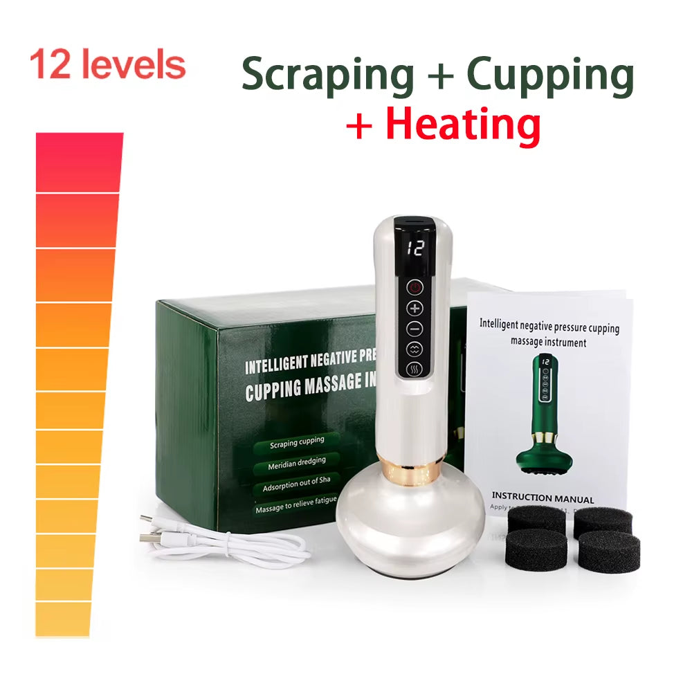 Sculptease™ Magnetic Cupping Massager: Rechargeable Body & Cellulite Scraping Machine