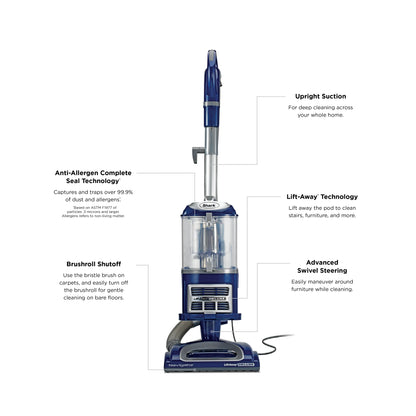 Shark Navigator Lift-Away Deluxe Upright Vacuum Perfect for Deep & Versatile Cleaning - NV360