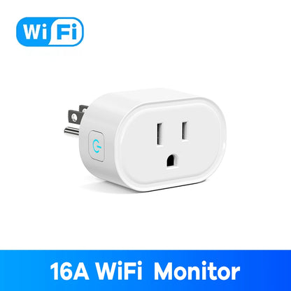 Tuya Smart Plug US Standard 10A/16A Wifi Outlet Works with Alexa Google Assistant APP Remote Control Timer Group Control for US