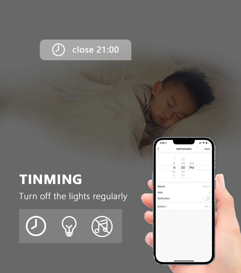US Wifi Smart Light Switch Neutral Wire/No Neutral Wire Touch Switch Smart Life Work with Tuya Alexa Google Home 1/2/3/4 Gang