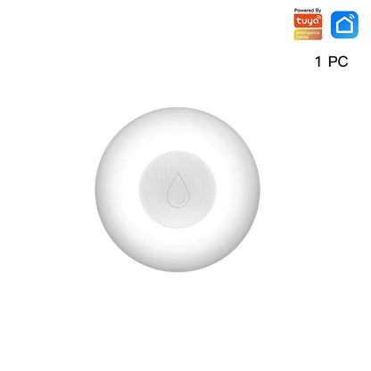 Smart Zigbee Flood Sensor, Water Leak and Overflow Detector for Tuya App, Home Security Alarm System with Remote Control