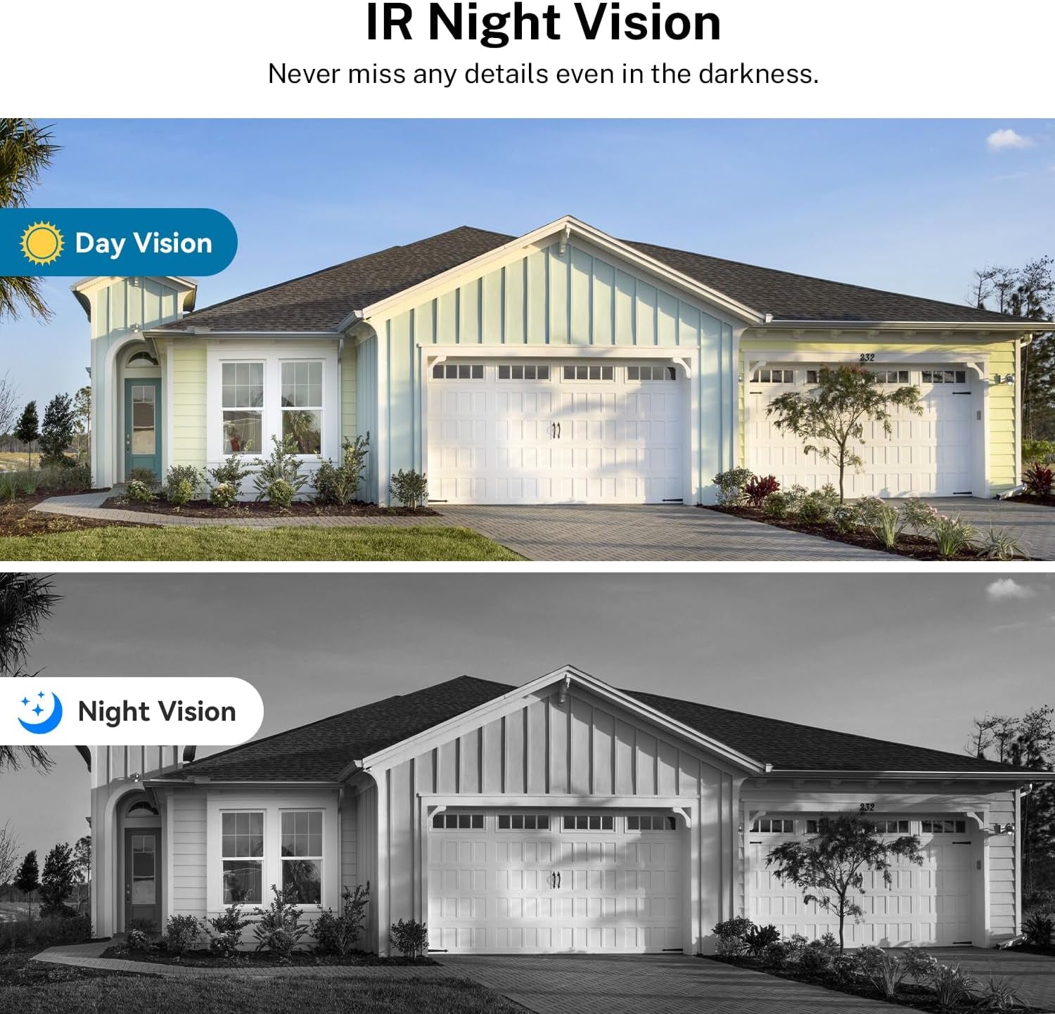 Smart 1080P Video Doorbell Camera with Night Vision, Live View, AI Human Detection, 2-Way Audio, Cloud Storage (Sold Separately), 2.4G Wifi Only, Hidden Security