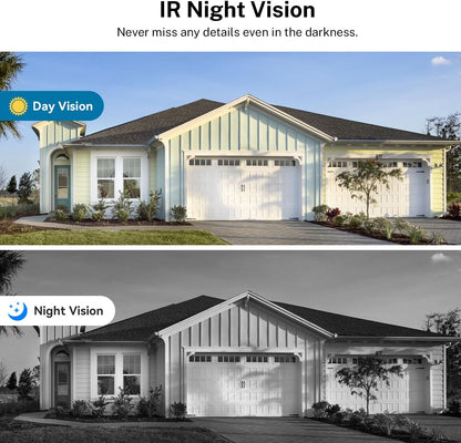 Smart 1080P Video Doorbell Camera with Night Vision, Live View, AI Human Detection, 2-Way Audio, Cloud Storage (Sold Separately), 2.4G Wifi Only, Hidden Security