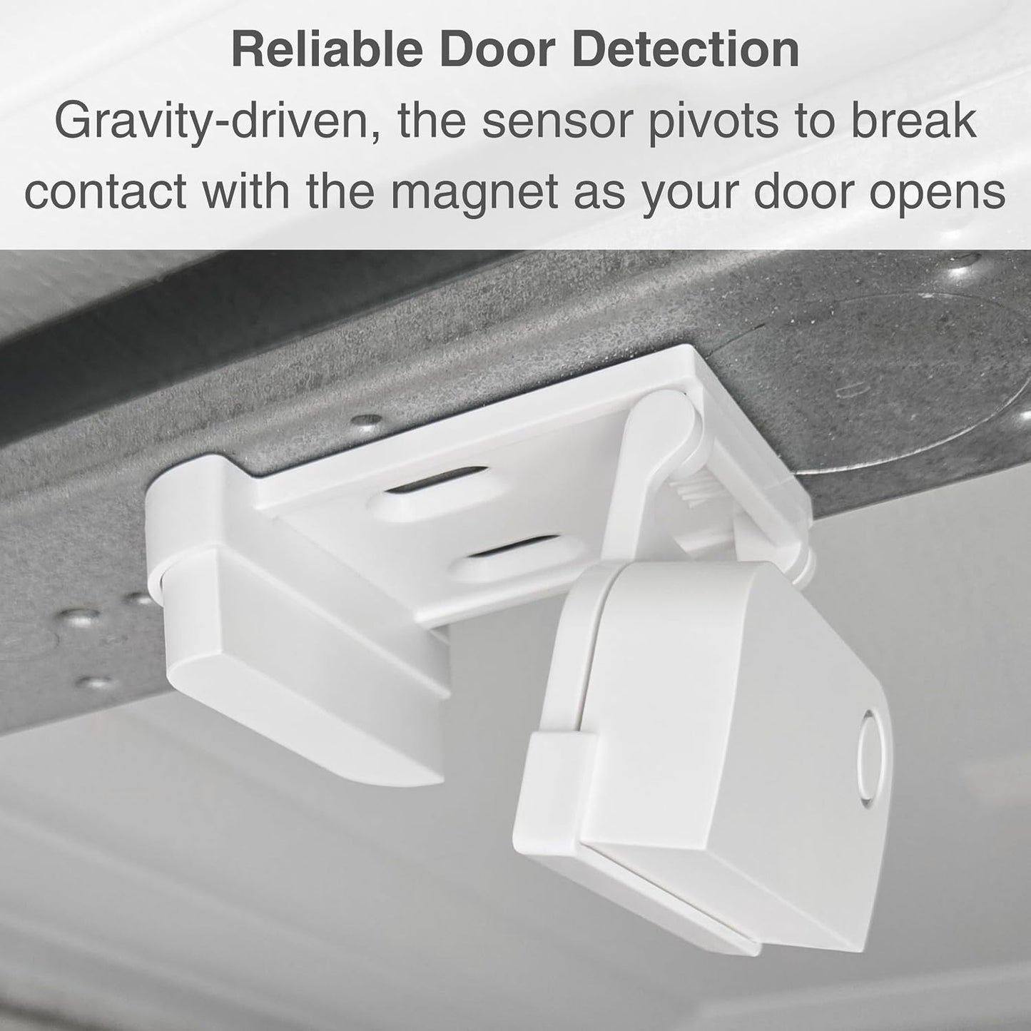 Garage Door Bracket for Ring Alarm Contact Sensors (2Nd Gen) - Sensor Not Included - Easy Installation Garage Door Security Accessory (2 Pack)