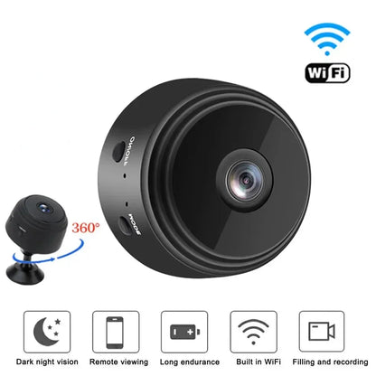 ​​A9 Mini Smart Security Camera HD 720P Wifi IP Home Monitor Remote Mobile App Surveillance Wireless Indoor Outdoor​​